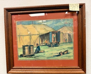 Framed Signed Original Watercolor by Minnesota Artist Frederick Bock (1876-1958) #1