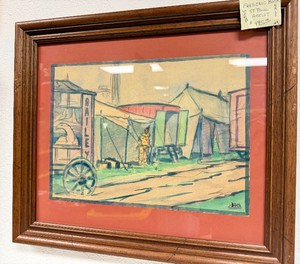 Framed Signed Original Watercolor by Minnesota Artist Frederick Bock (1876-1958) #2