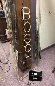 Large Working BOSCH Power Tools Neon Advertising Sign wTransformer
