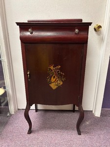 Nice Vintage Wood Music Cabinet&nbsp