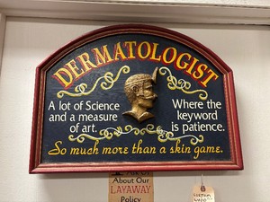 Vintage Style DERMATOLOGIST Wooden Sign