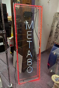 Large Working METABO Power Tools Neon Advertising Sign wTransformer