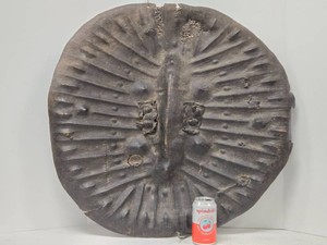 Very Cool Large Antique Ethiopian Leather War Shield