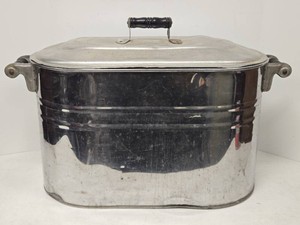 Antique Polished Aluminum Boiler wLid