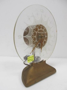 Mid Century 1950s Eternalight Clock Lamp by Mastercrafters