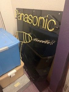 LARGE Working PANASONIC Power Tools Lighted Neon Sign wTransformer
