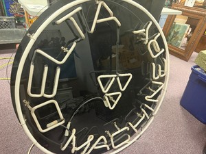 Large Working DELTA MACHINERY Power Tools Lighted Neon Sign wTransformer