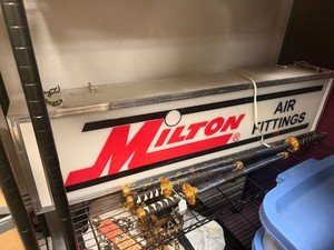 Large vintage WILTON Air Fittings Hardware Store Tool Sign&nbsp