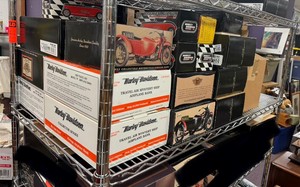 Entire Contents of Shelf - Mint in Box HARLEY DAVIDSON Diecast Vehicles #1