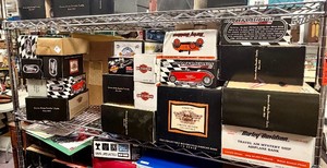 Entire Contents of Shelf - Mint in Box HARLEY DAVIDSON Diecast Vehicles #2