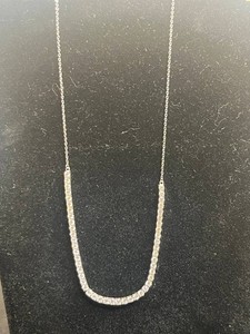 Moissanite Necklace - 925 Silver Rhodium-Plated 6.5 CTW D-color - $999 Retail Tag