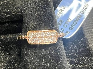 Lab Grown Diamond Ring - Silver 0.50 CTW, Size 7 - $1,040 Retail Tag