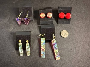 Costume Earrings - Assorted Statement Pairs (Lot of 5)