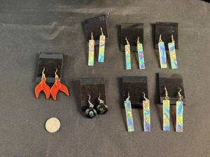 Costume Earrings - Colorful Dangle Assortment (Lot of 7)