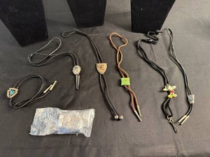 VTG Bolo Tie Collection - Mickey Mouse & Turquoise Accents