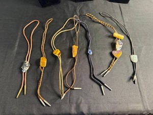 VTG Bolo Tie Collection - Stone & Inlay Mixed Lot