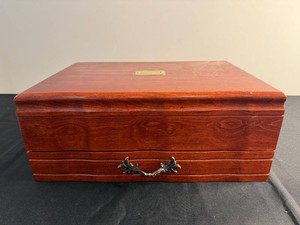 Flatware Chest - Reed & Barton Wooden Silver Storage Case