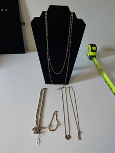 Costume Jewelry Necklace & Bracelet Mixed Lot - 5 Pieces