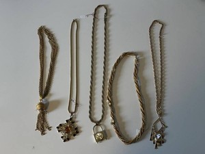 Costume Jewelry Necklaces - Estate Mixed Lot (Lot of 5)