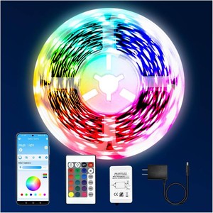 Led Lights for Bedroom 110FT (1 Roll), RGB Color Changing Led Strip Lights