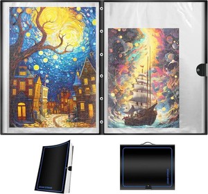 ALL4JIG 2000 Puzzle Storage Folder Binder Keeper for Jigsaw Enthusiasts - Space-Saving Organizer, Holds 20 Puzzles, 28.35x40.16 inches, HD Film Pockets Birthday Gifts for Mom &Grandma