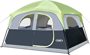 $130 UNP 6 Person Tents for Camping Waterproof Family Cabin Tent with Rainfly