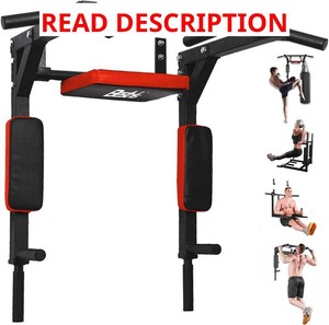 Heavy Duty Multifunctional Dip Station,Training Equipment 2 Suspension Anchors,Indoor Exercise Workout, Supports to 440 Lbs
