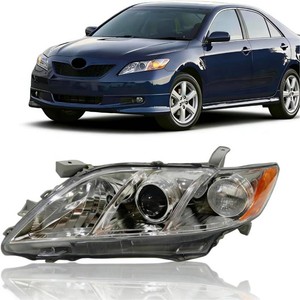 Headlight Fit for 2007-09 Camry white Headlight Headlamp (Left Driver) LH 81170-06202 AM-CM07A01L