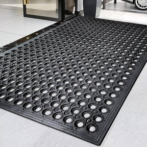 60x35 Outdoor Rubber Floor Mats Non-Slip Restaurant Mat Commercial Kitchen Heavy Duty Mat Drainage Mats for Outside Industral Pool Entrance Bar Wet Area
