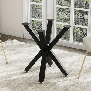 Metal Table Legs 28 Inch, Round Dining Table Base Fits Glass Marble Wood
