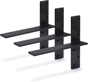 Free Hanging Countertop Support Bracket 14 Lx2.5 W 3 Pack Heavy Duty Hidden Floating Wall Shelf Bracket 38 Thick for Floating Bars,Bench Seats,Vanities