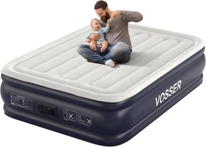 VOSSER Air Mattress Full with Built-in Pump, 18 Raised, Real Bed Comfort