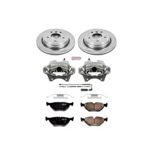 $195 PowerStop Rear Stock Replacement Brake Pad and Rotor Kit with Calipers Fits BMW Select Models KCOE2970