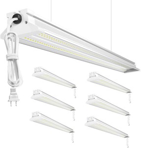$140 ONLYLUX 4ft LED Shop Lights 60W 10000LM 5000K Linkable Shop Lights 6 Pack