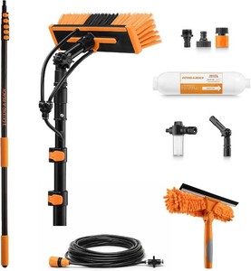 $140 5-24 ft Telescopic Water Fed Pole Window Cleaning System (30ft High Reach)