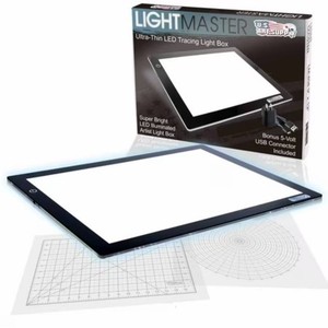 Lightmaster 12 x 17 A3 Light Box 12V Ultra-Thin Profile 110V AC Power Adapter