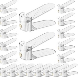 Adjustable Shoe Slot Organizer for Closet Space Saver(20-Pack)