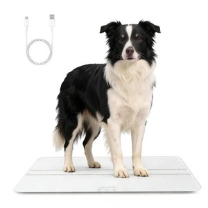 Digital Pet Scale for Dogs and Cats, Large Dog Scale,Max 220lbs,Rechargeable Version, 3 Weighing Modes lbs,kg,st,Precision 10g, 27.16 12.99 Inches
