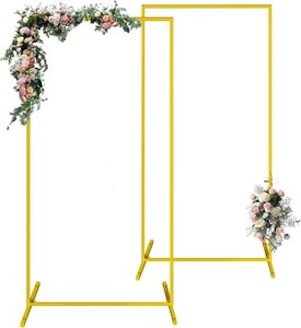Wedding Arch, 6.6FTx 3.3FT Square Backdrop Stand for Ceremony 2 Pack