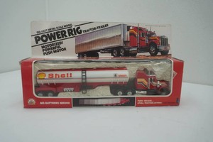 NIP Power Rig Shell Die Cast Tractor and Trailer (friction drive) 150 scale