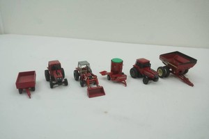 International die cast metal 164 scale tractor and implements