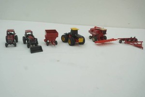 International die cast metal 164 scale tractor and implements