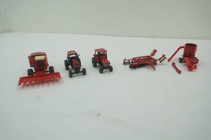 International die cast metal 164 scale tractor and implements