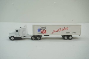 Ertl Kenworth semi truck and South Dakota Centennial box trailer 164 scale die cast metal