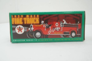 Texaco 124 Scale Die Cast Metal 1929 Mack Fire Truck Coin Bank