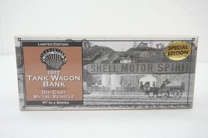 Special Edition Shell 1912 Tank Wagon Coin Bank 124 Scale Die Cast Metal