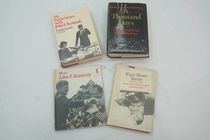 4 vintage books about John F. Kennedy and his family