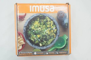 imusa 8 Motar and pestle natural granite new in box