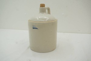 vintage Ruckels Pottery glazed stoneware shoulder jug