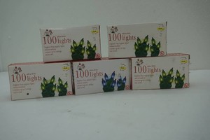 5 NIP 100 light string Christmas lights